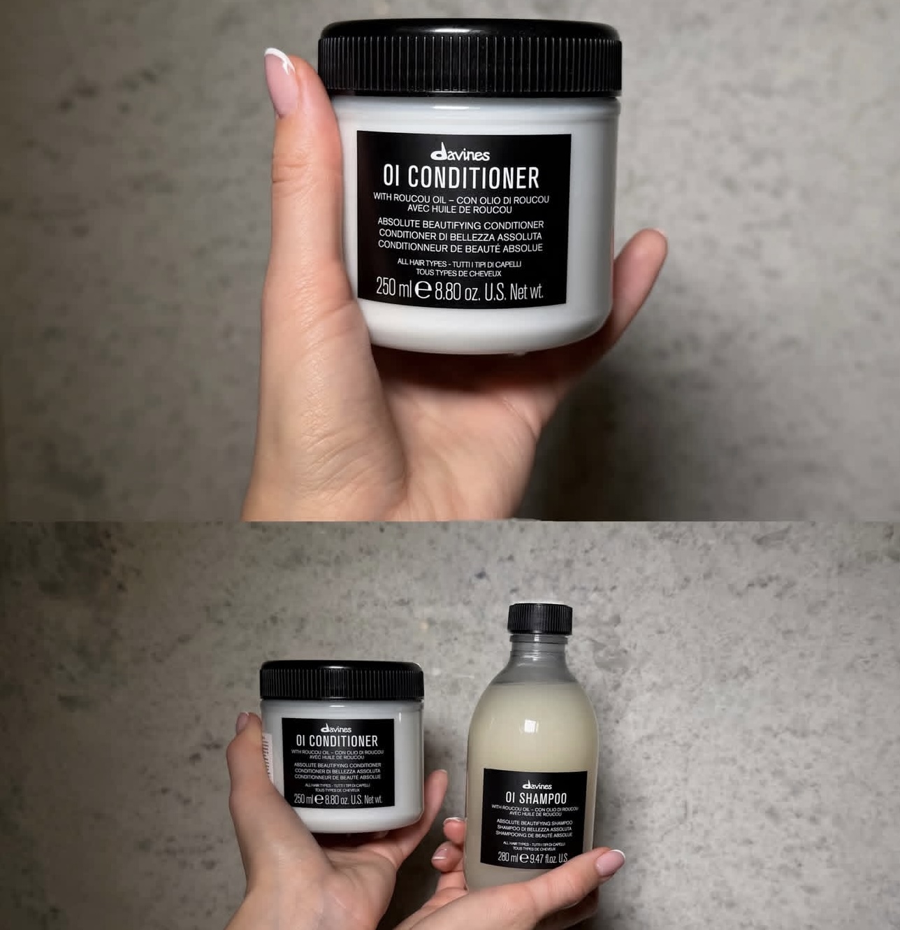 Davines OI Hair Shampoo Condit - đánh giá và giá Hair Care Products