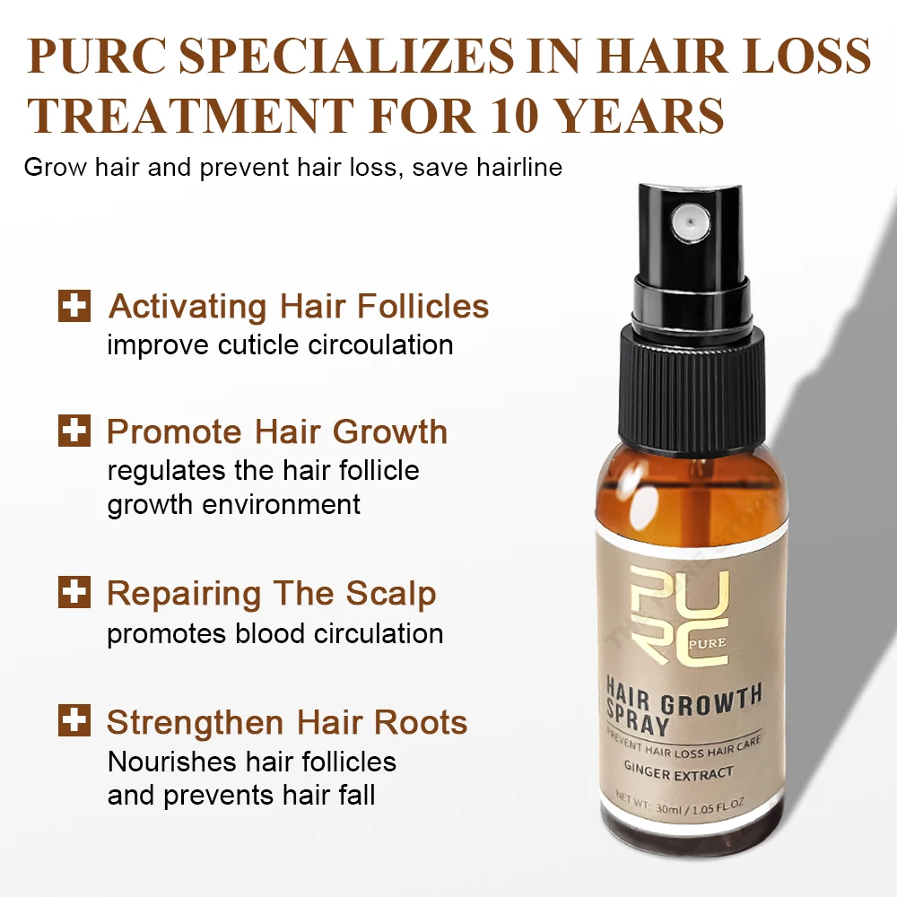 PURC Ginger Hair Spray Root St - đánh giá và giá Hair Care Lotion